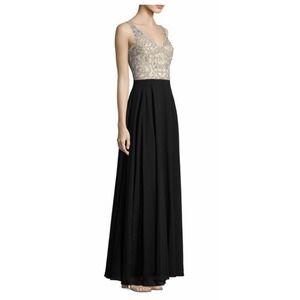 Aidan Mattox Regina Gown Size 8 Beaded Bodice Dress Prom Wedding Z430-11